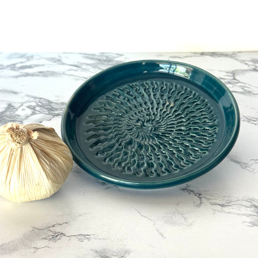 Seconds Sale ~ Garlic Dish, Teal