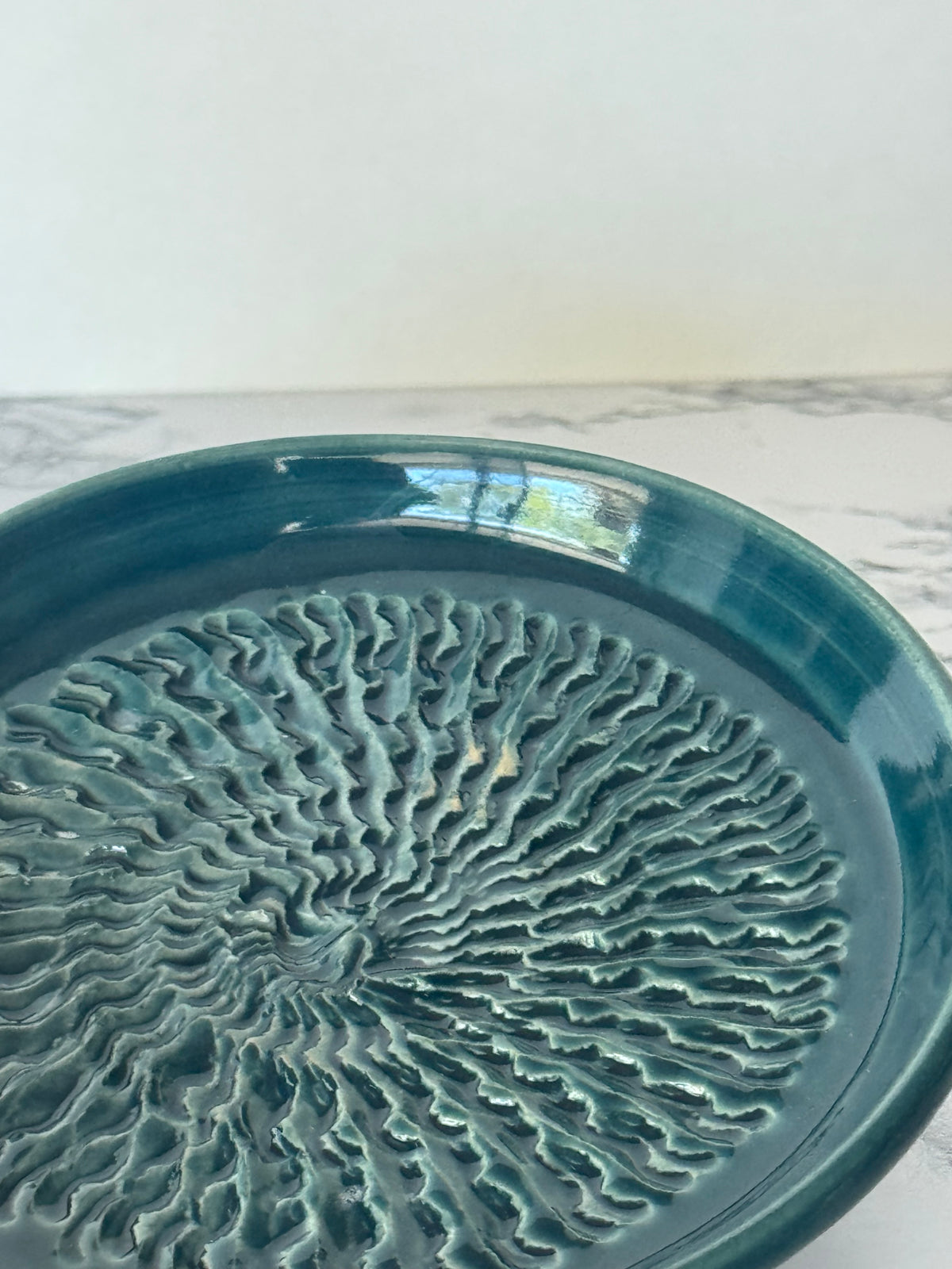 Seconds Sale ~ Garlic Dish, Teal