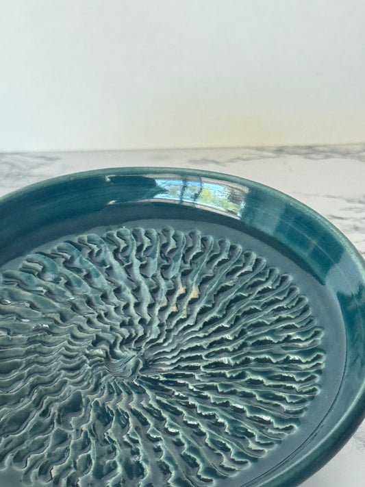 Seconds Sale ~ Garlic Dish, Teal