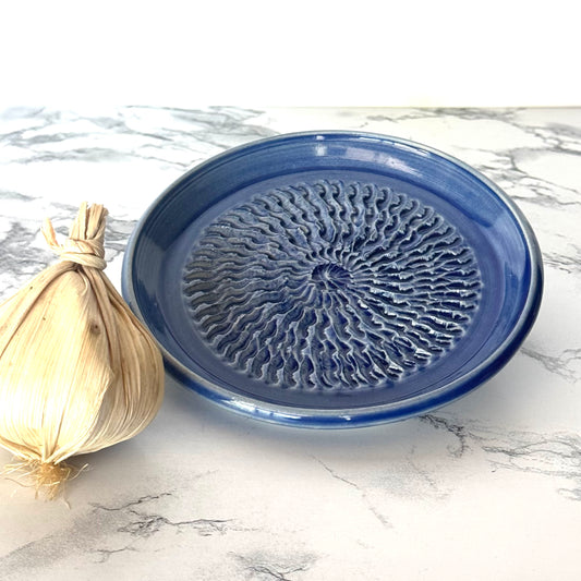 Seconds Sale ~ Garlic Dish, Blue