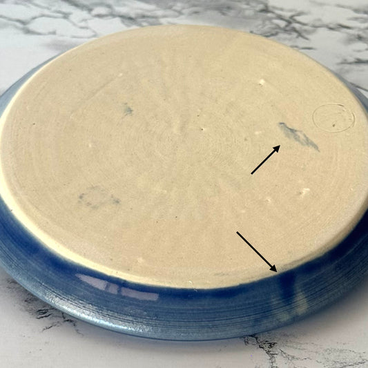 Seconds Sale ~ Garlic Dish, Blue