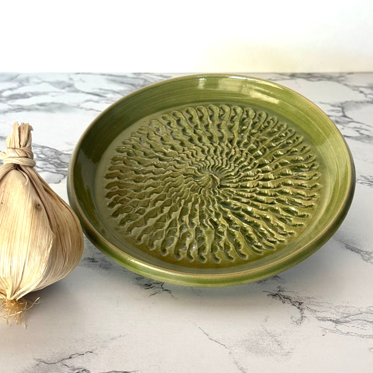 Seconds Sale ~ Garlic Dish, Green