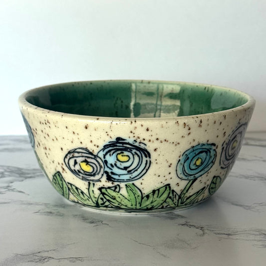 Seconds Sale ~ Speckled Flower Bowl