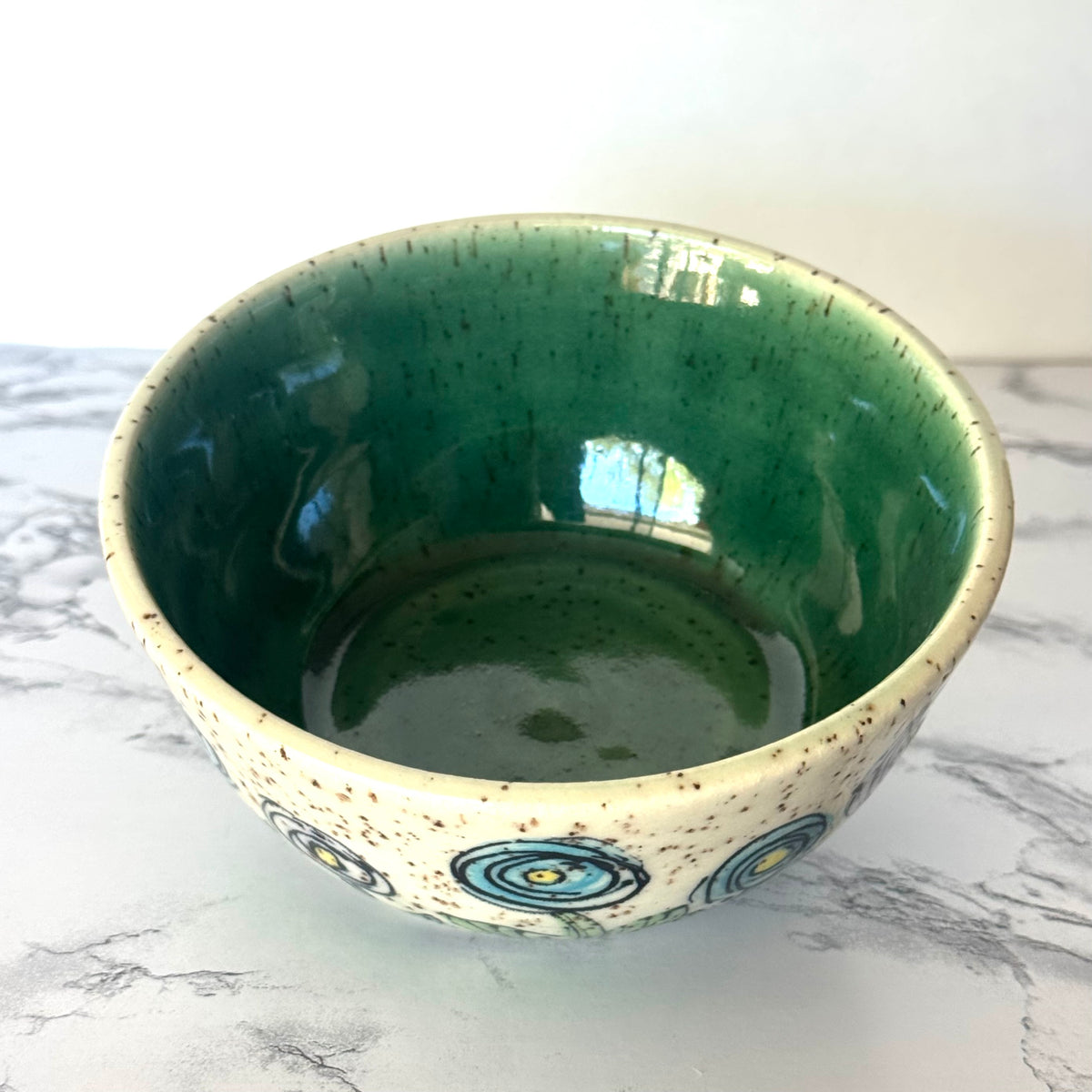Seconds Sale ~ Speckled Flower Bowl