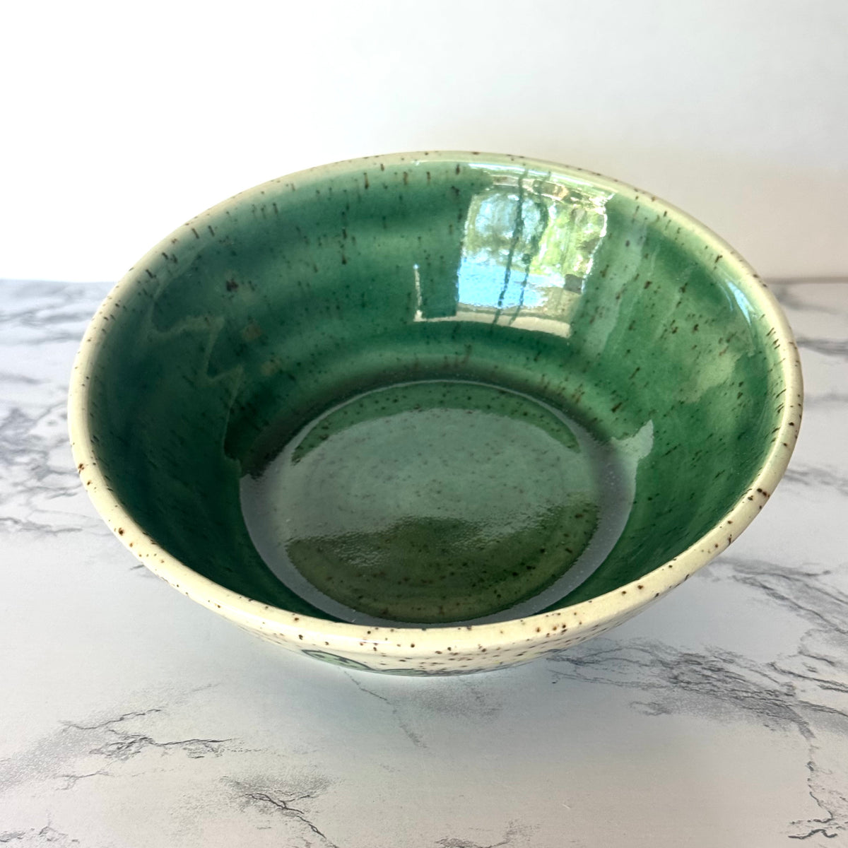 Seconds Sale ~ Speckled Cactus Bowl