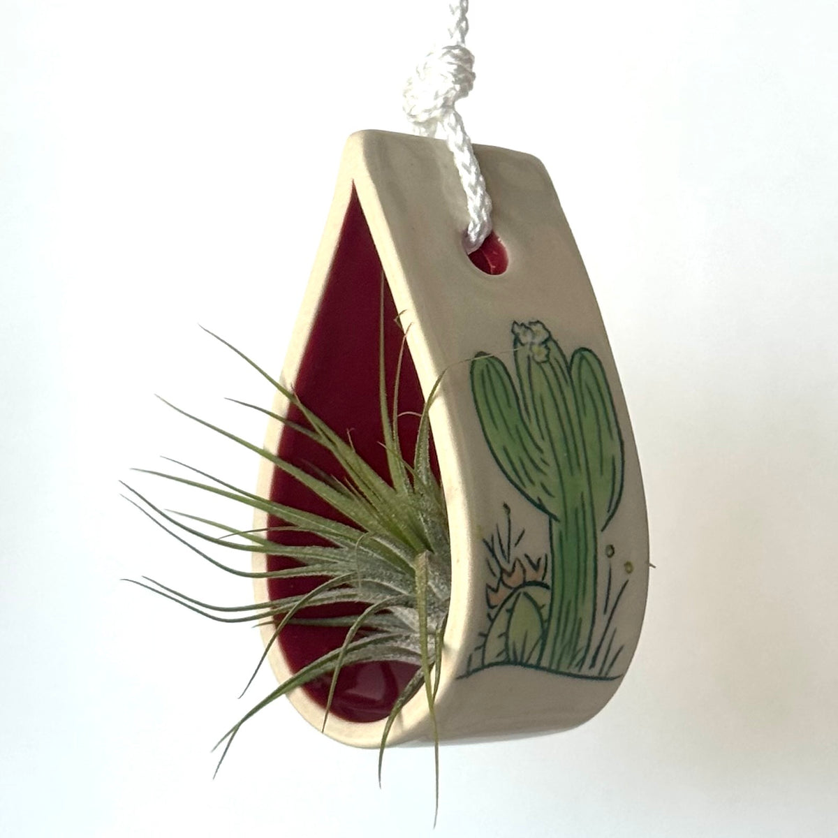 Seconds Sale ~ Tiny Carved Hanging Planter