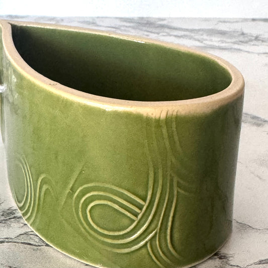 Seconds Sale ~ Small Hanging Planter, Green