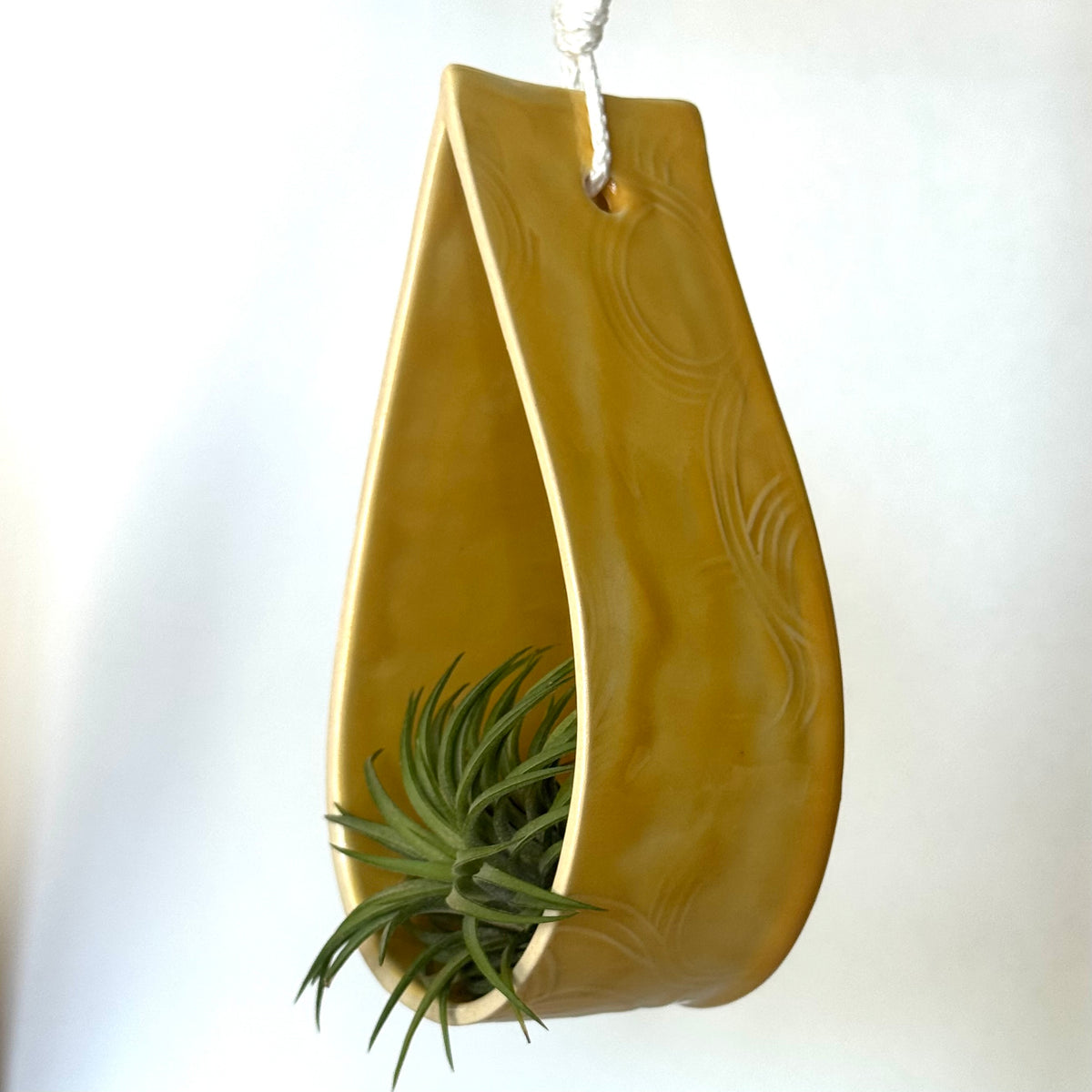 Seconds Sale ~ Large Hanging Planter, Yellow