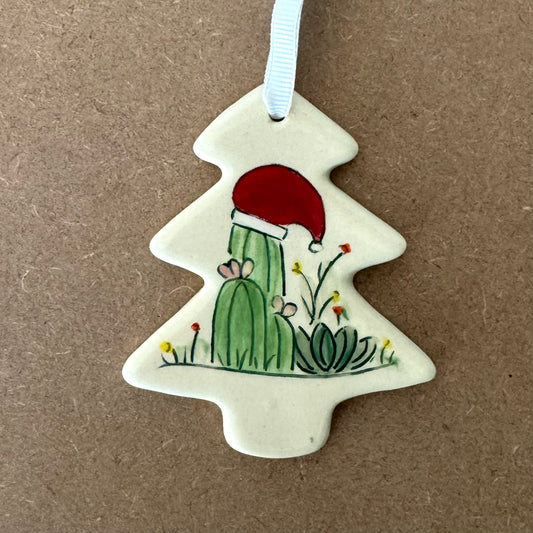 Seconds Sale ~ Santa Hat Cactus Ornament