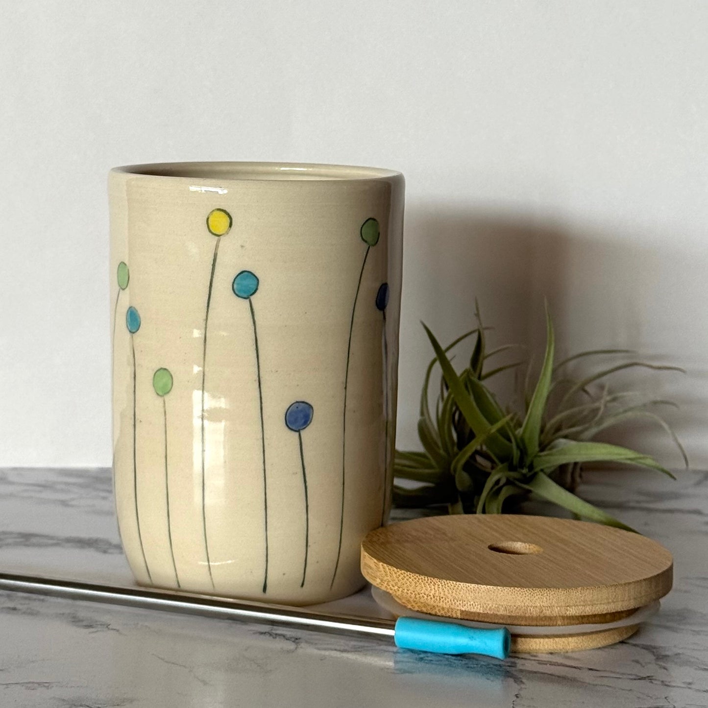To-Go Tumbler, Lollipop Flowers