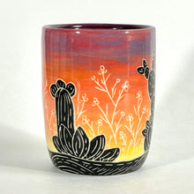 Load image into Gallery viewer, Sunset Cactus Tumbler, Plum
