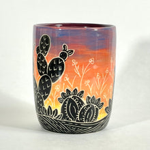 Load image into Gallery viewer, Sunset Cactus Tumbler, Plum
