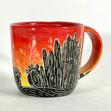 Load image into Gallery viewer, Sunset Cactus Mug, Red
