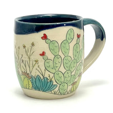 Load image into Gallery viewer, Cactus Mug, Blue Mermaid
