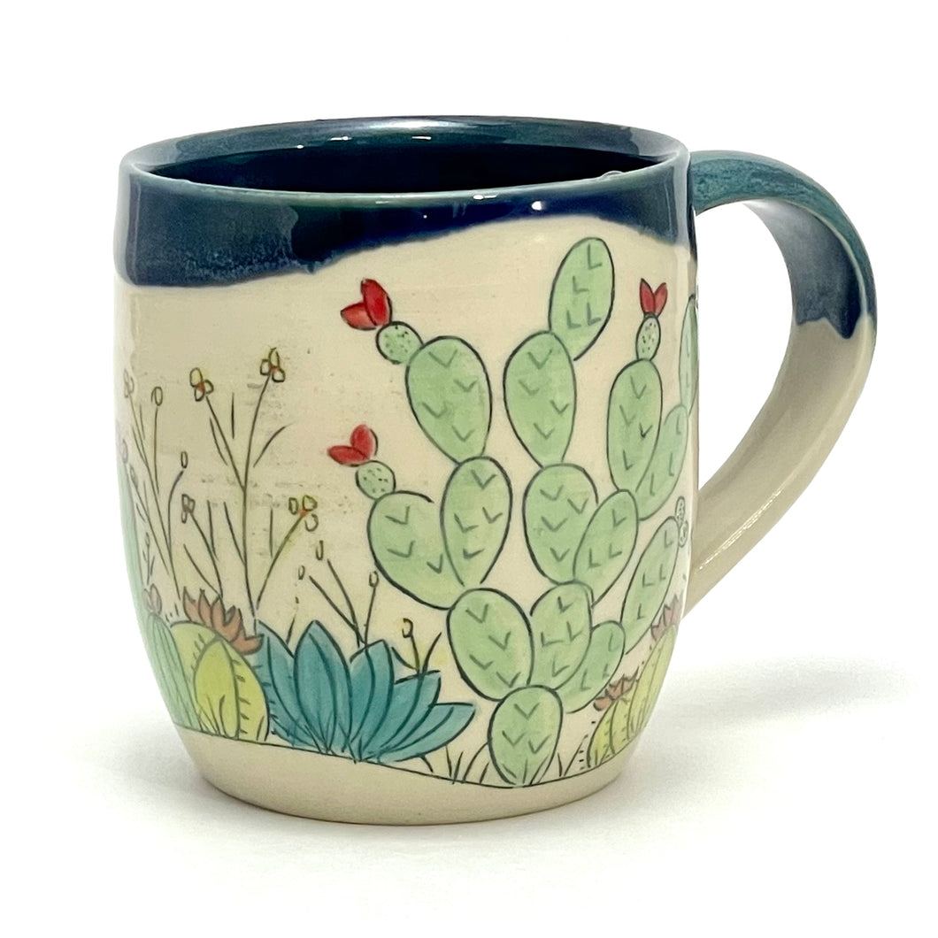 Cactus Mug, Blue Mermaid